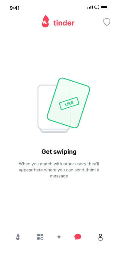 Report a user - Dating — step 1, Tinder (iOS sample screen)