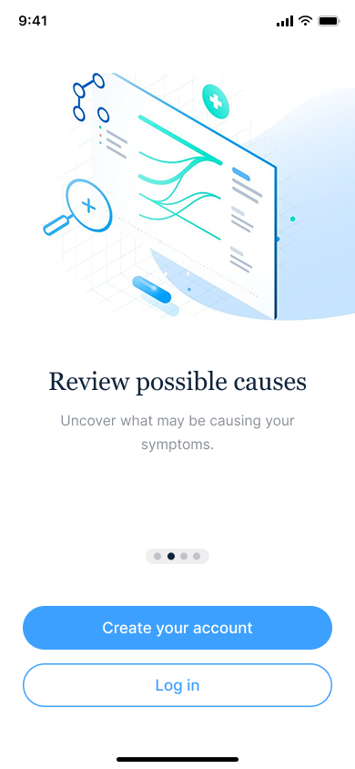 Onboarding - Sign up — step 2, Ada (iOS sample screen)