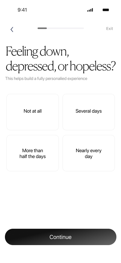 Onboarding — step 3, Unloop (iOS sample screen)