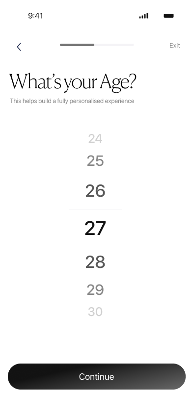 Onboarding — step 2, Unloop (iOS sample screen)