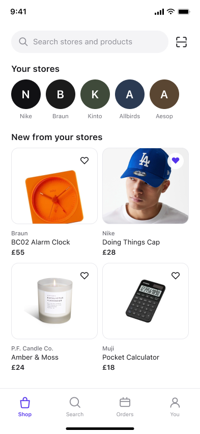 Order tracking — step 3, Shopify (iOS sample screen)
